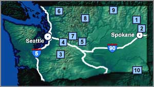Map of Washington